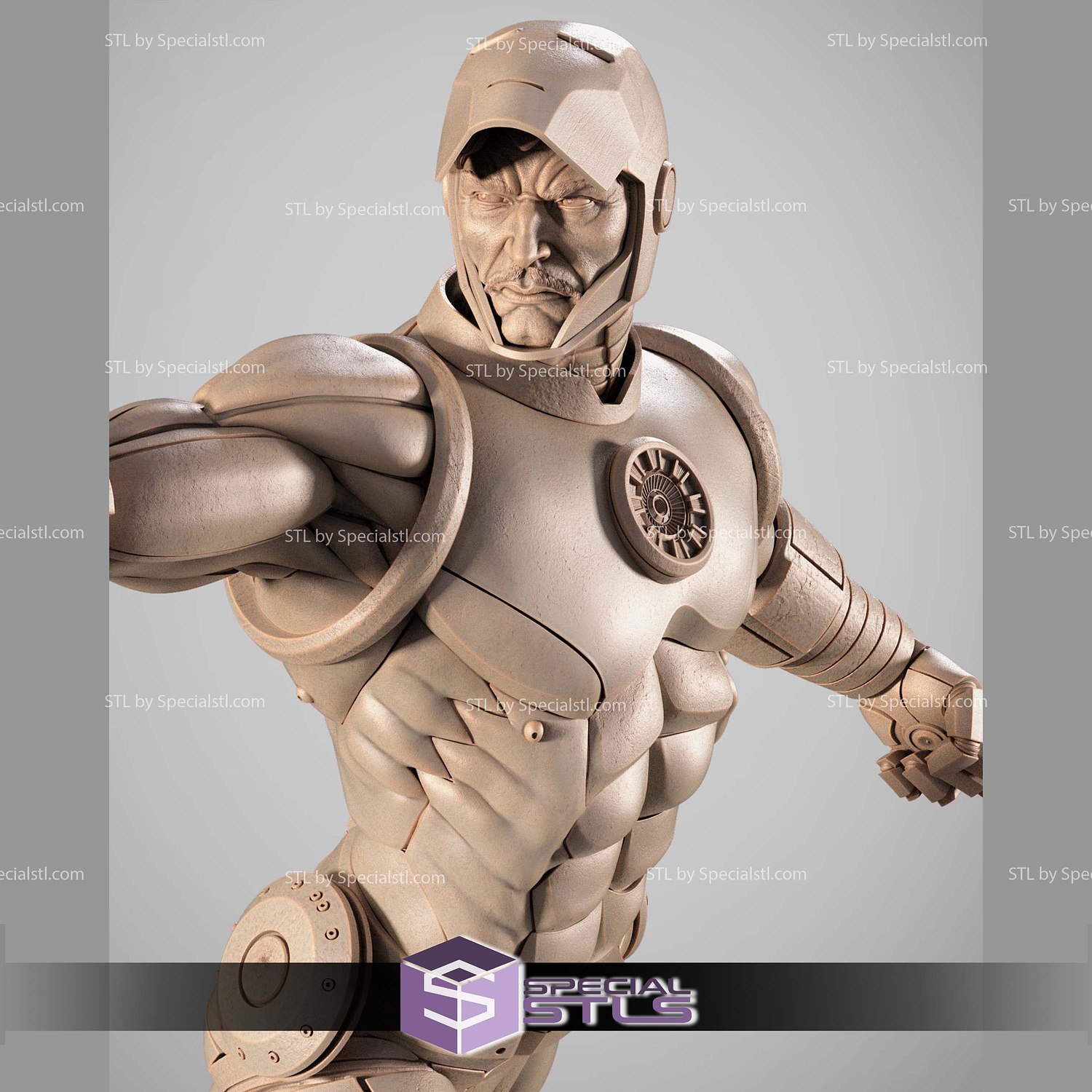 Ironman Comics 3D Printer Files STL Model — view 4