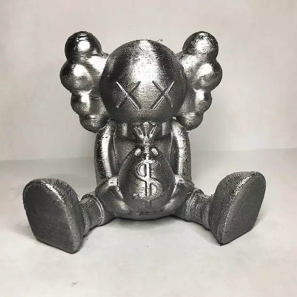 Mini Kaws Cash Bag 3D STL Model