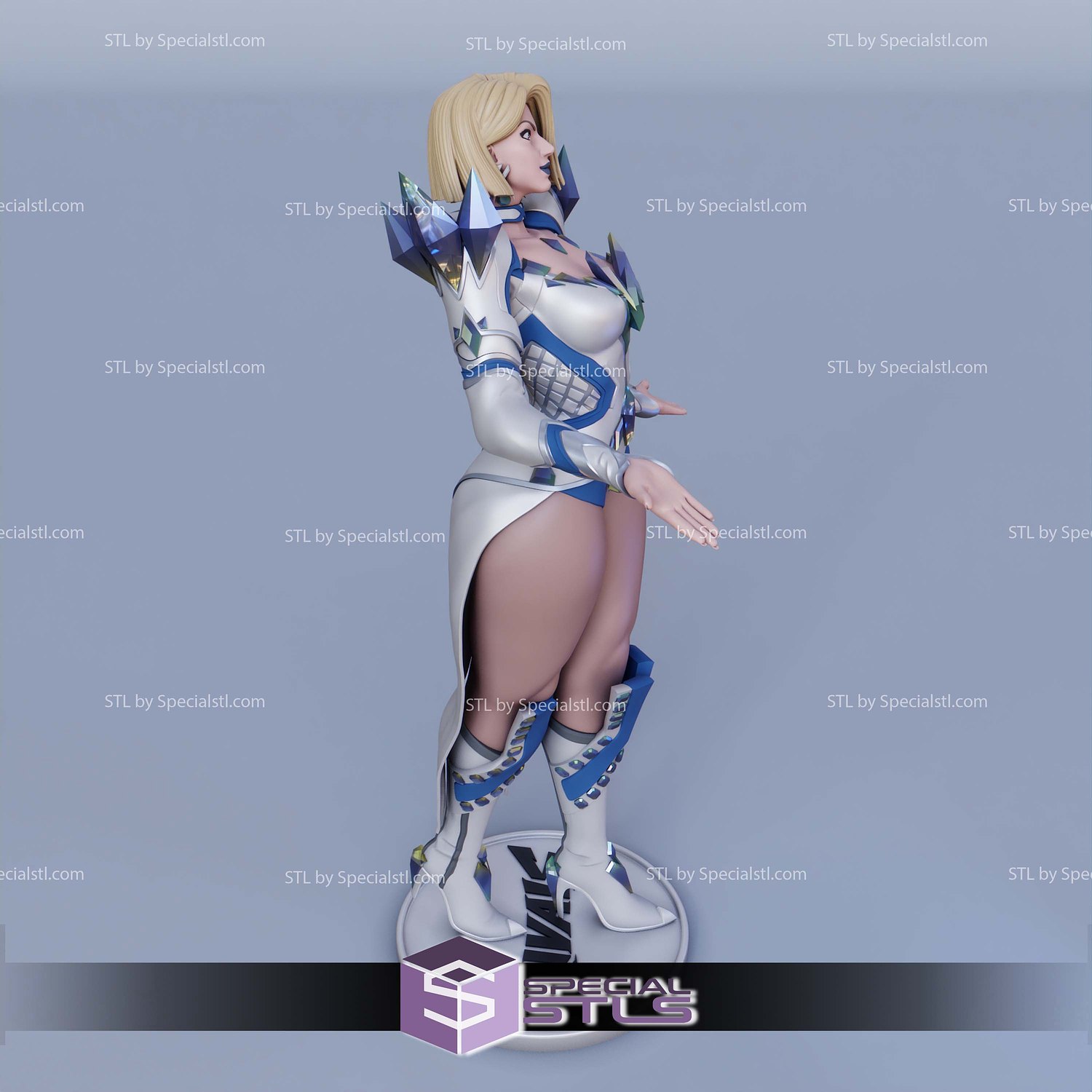 Emma Frost Marvel Rivals STL Files 3D Model — view 2
