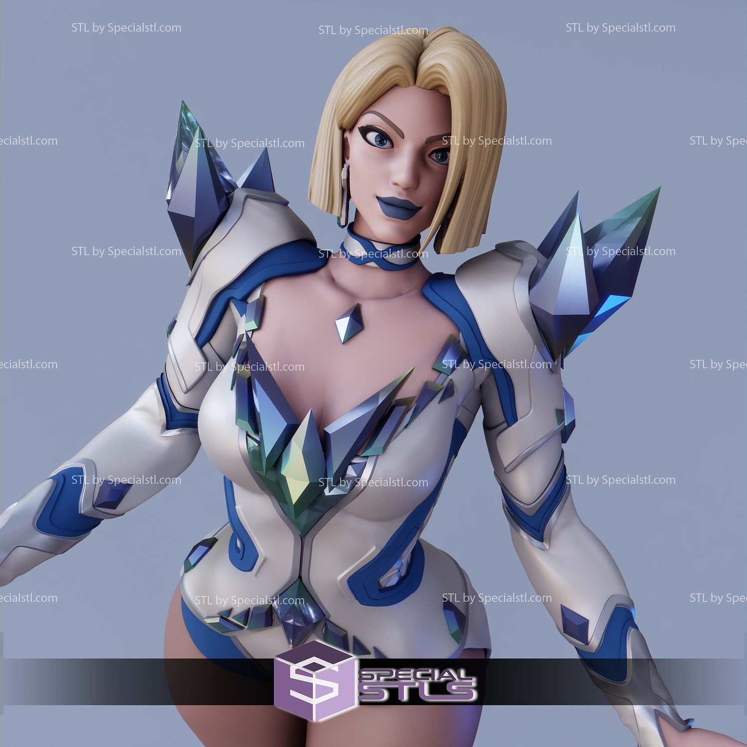 Emma Frost Marvel Rivals STL Files 3D Model — view 5