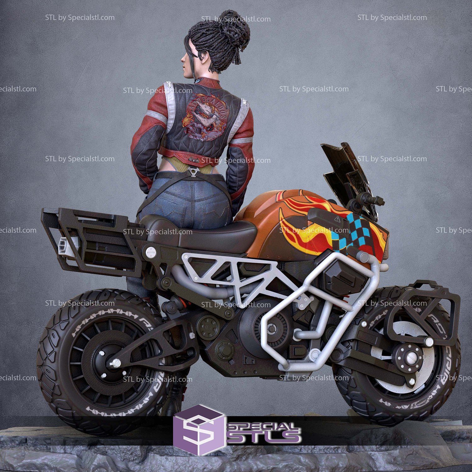 Panam Palmer and Motor STL Files 3D Model — view 3