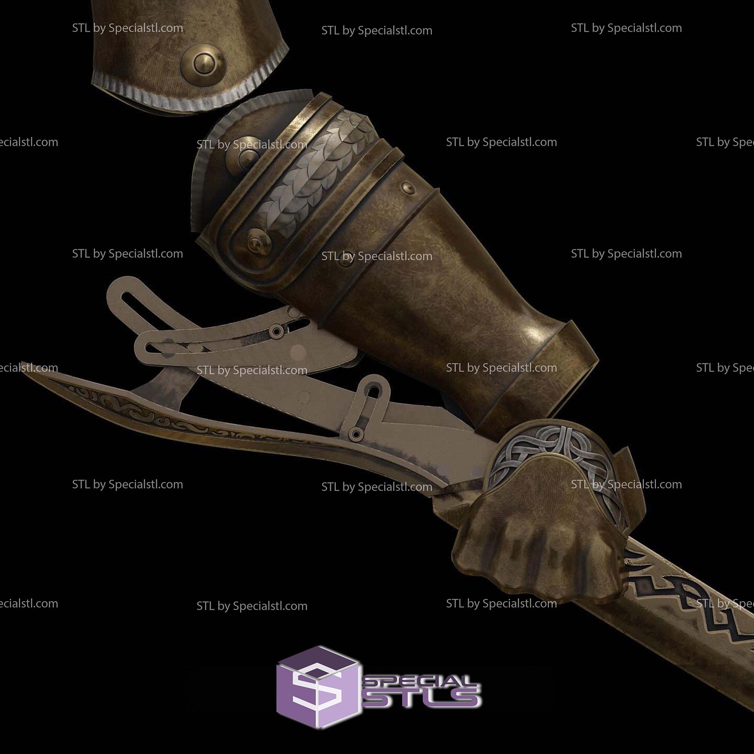 Cosplay STL Files Articulated Malenia Prosthesis 3D Model — view 2