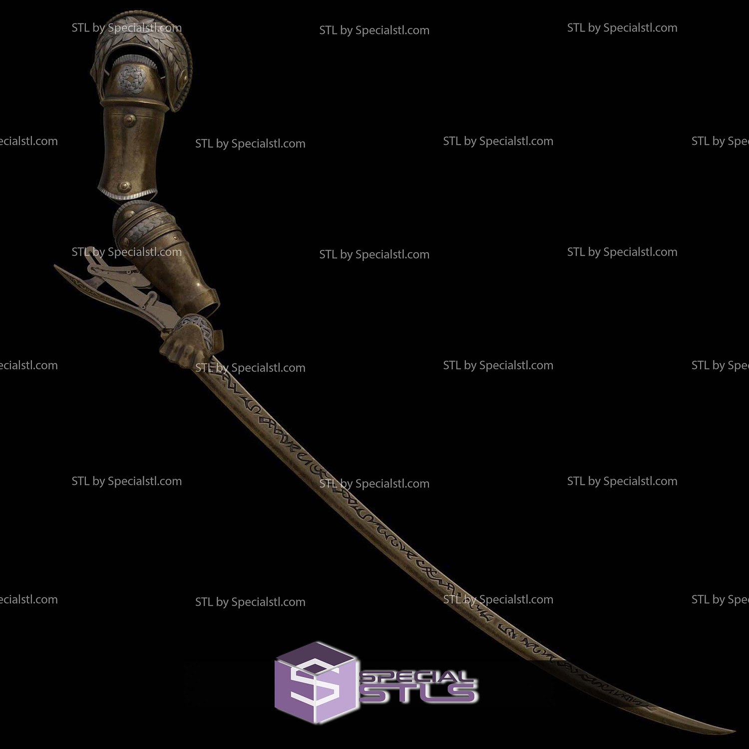 Cosplay STL Files Articulated Malenia Prosthesis 3D Model — view 5