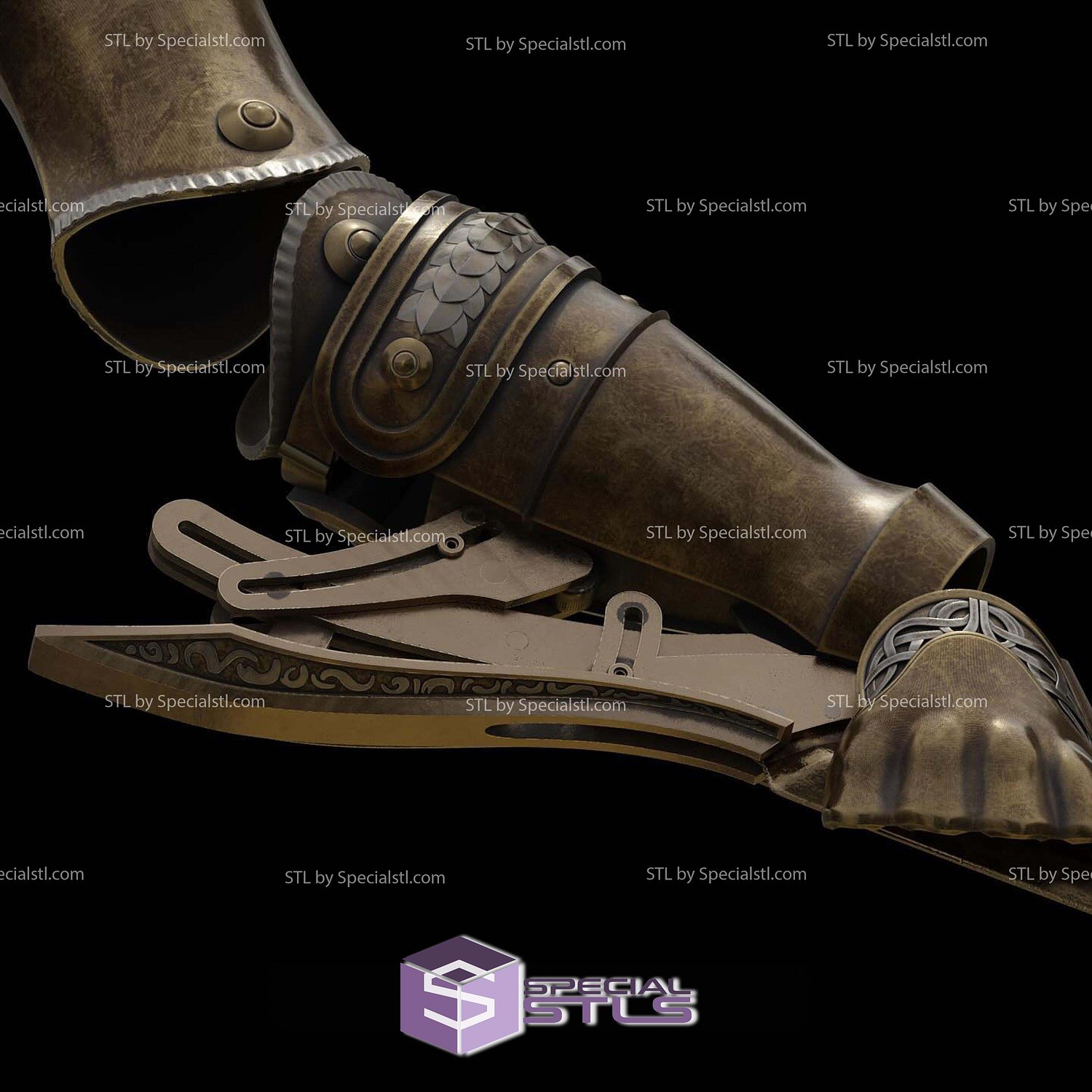 Cosplay STL Files Articulated Malenia Prosthesis 3D Model — view 7
