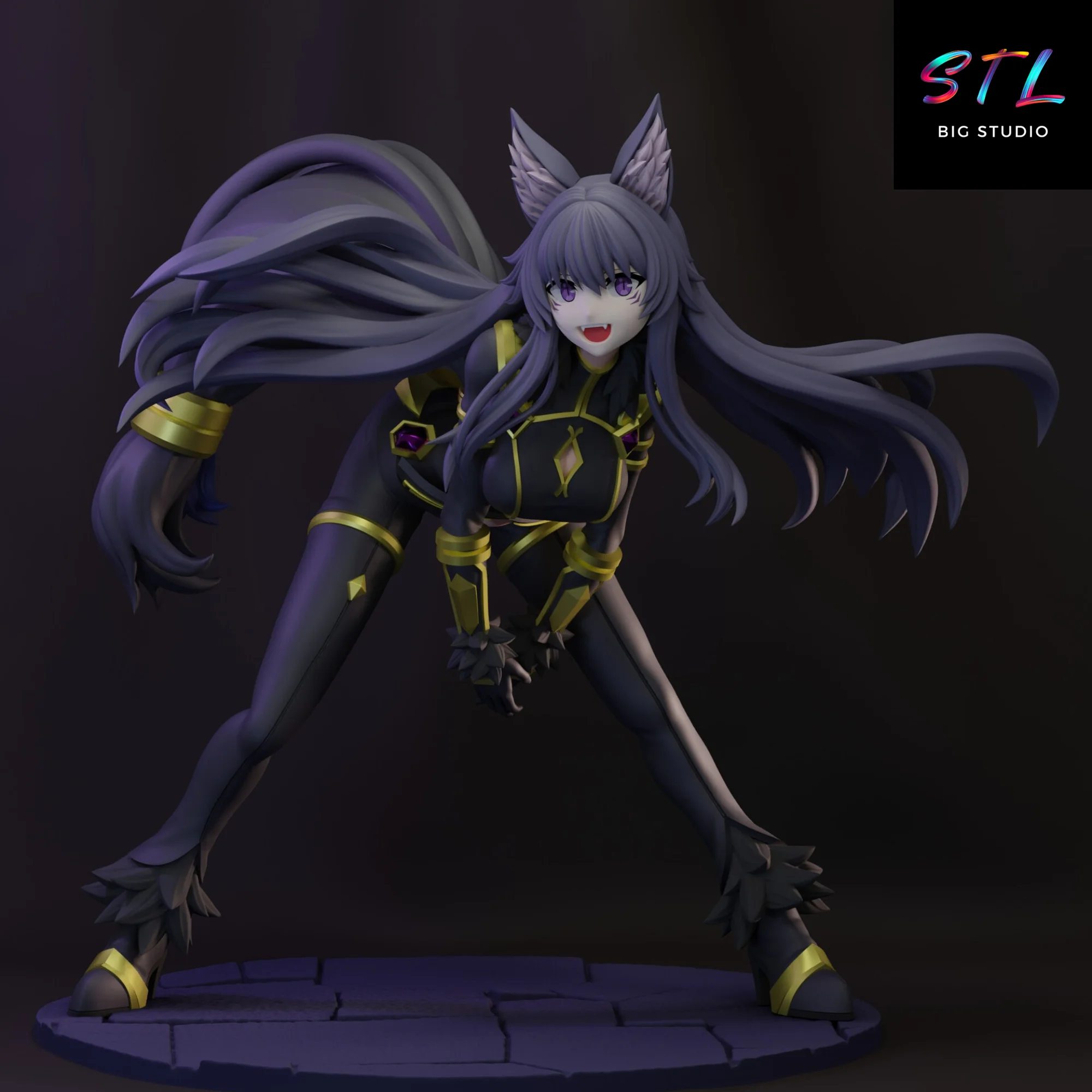 Delta STL | The Eminence in Shadow | 3D Printable Figure Model