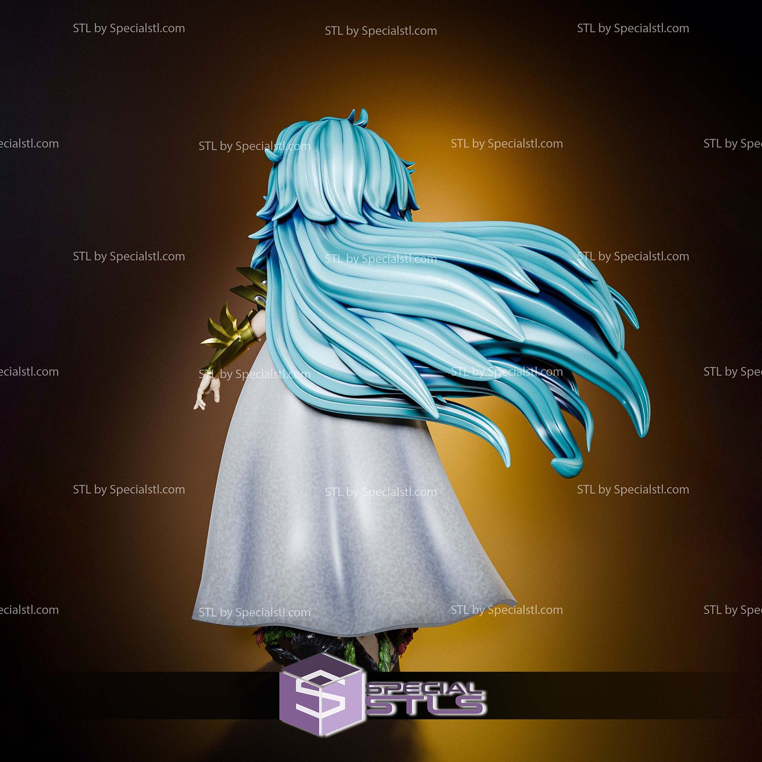 Aphrodite Saint Seiya Chibi 3D Printer Files STL Model — view 2