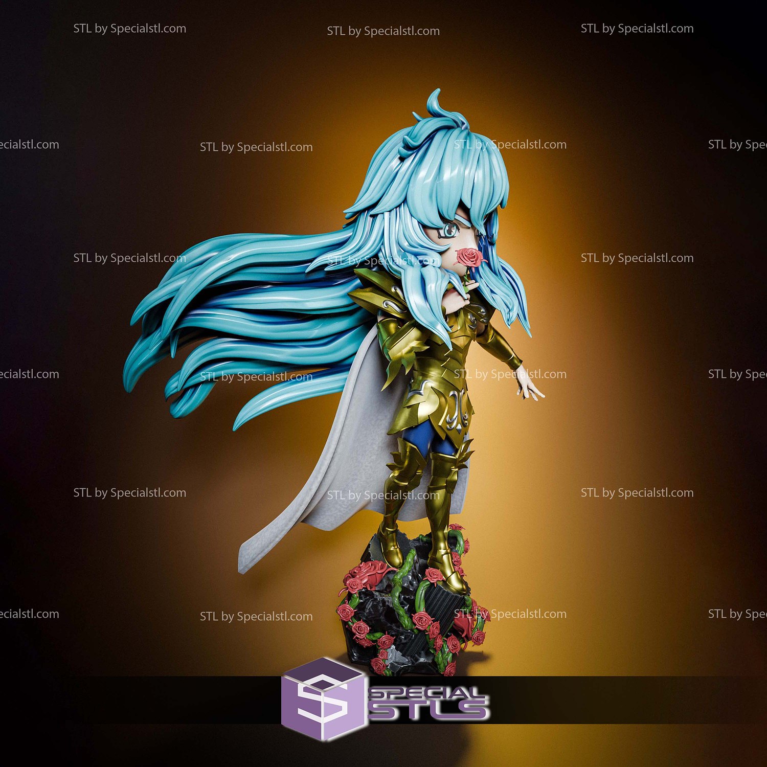 Aphrodite Saint Seiya Chibi 3D Printer Files STL Model — view 3