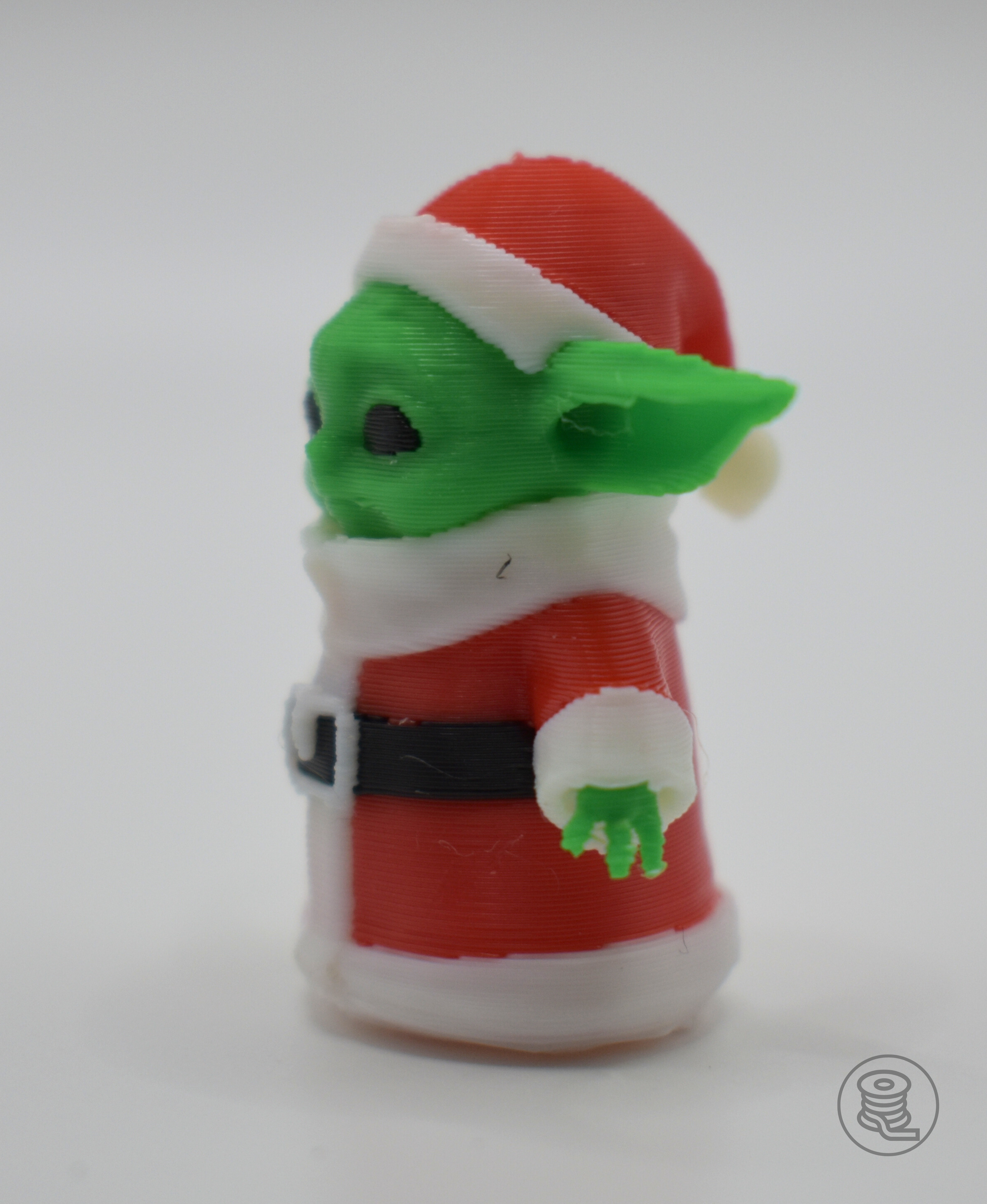 Baby Yoda Santa 3D STL Model