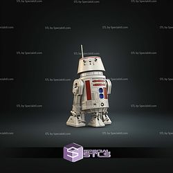 R5-D4 Starwars 182mm STL Files 3D Model