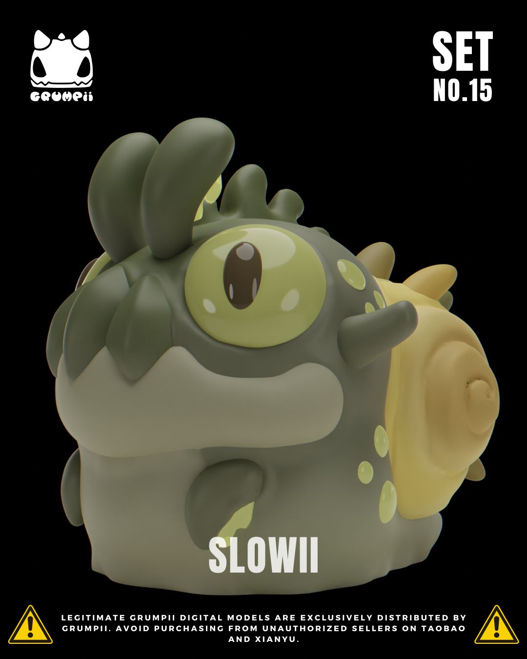 Grumpii 3D Printable Art Toy - Chubbii Series - Set 15 STL Model