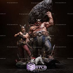 Asterix and Obelix Diorama 3D Printer Files STL Model