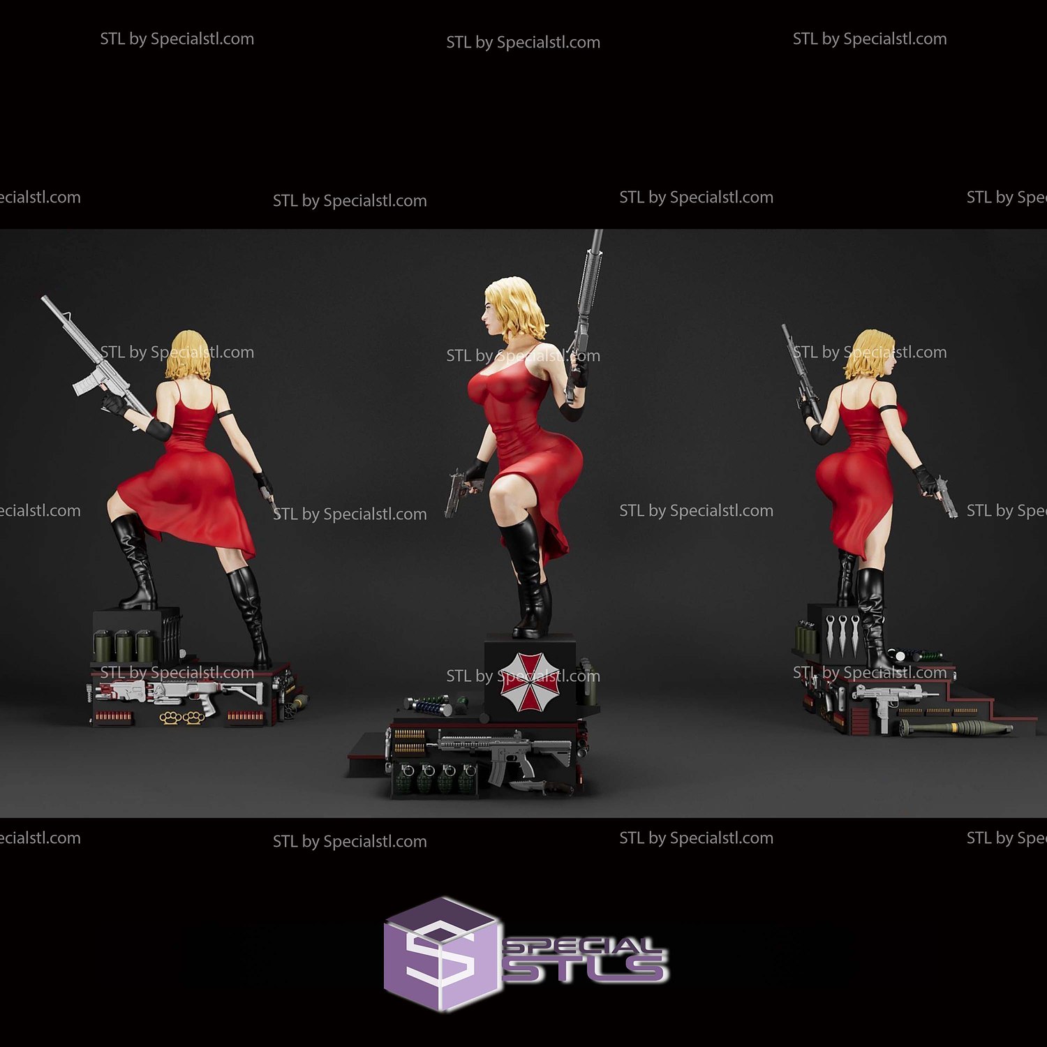 Alice Resident Evil Legendary STL Files 3D Model — view 3