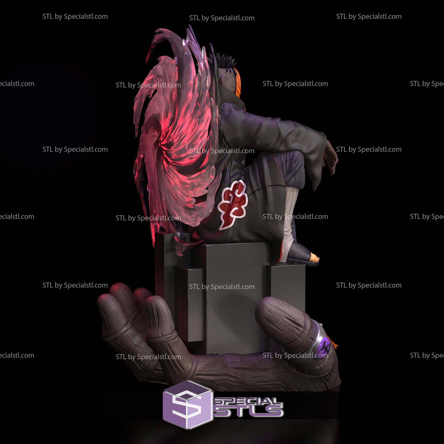 Obito Uchiha Throne 3D Printer Files STL Model — view 5