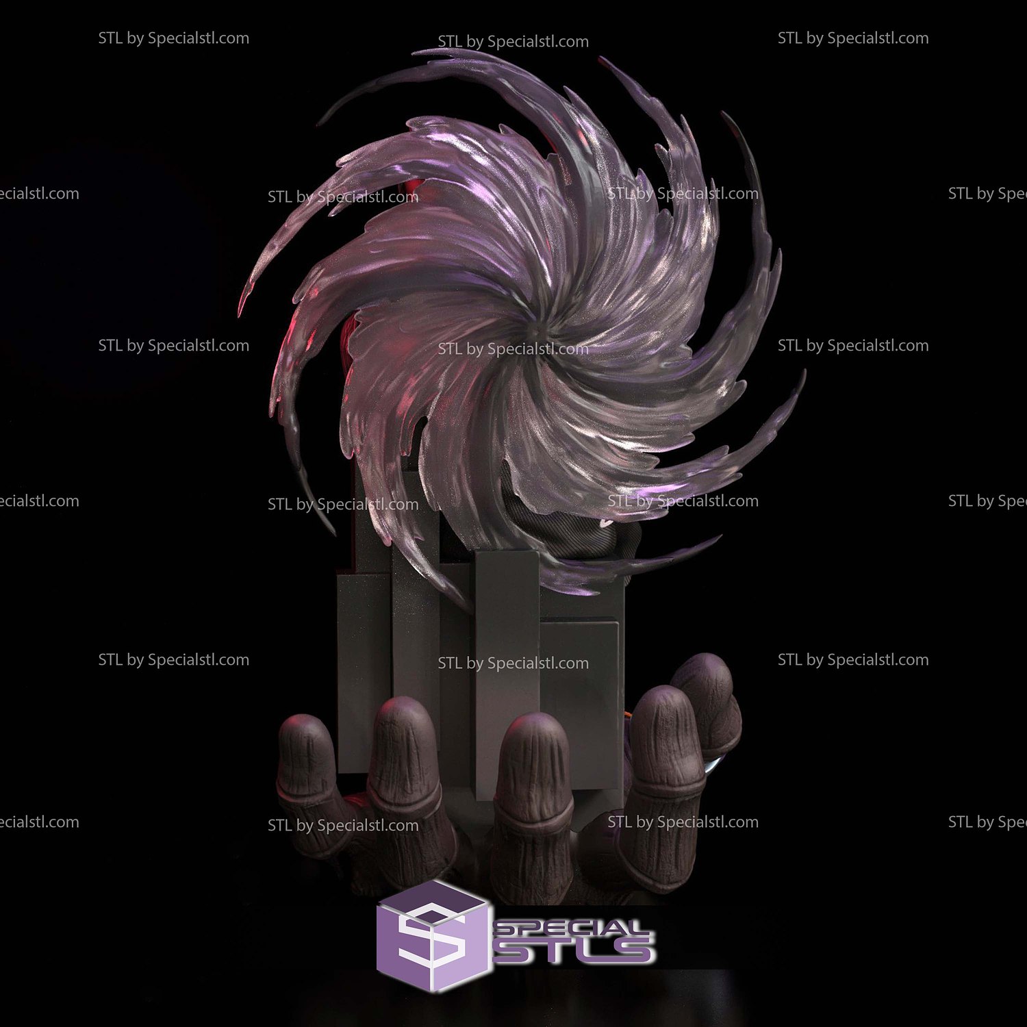 Obito Uchiha Throne 3D Printer Files STL Model — view 6