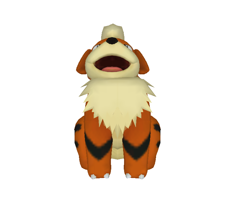 Pokemon Growlithe 3D OBJ Model