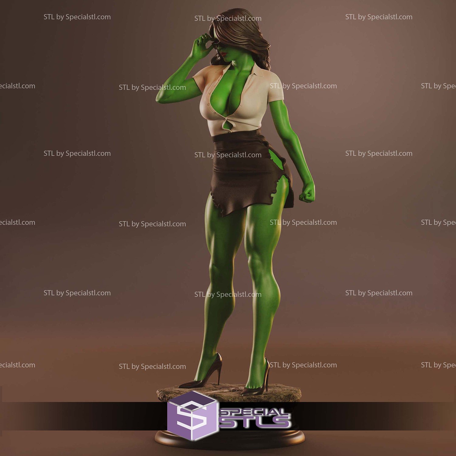 She Hulk Traffic Light 3D Printer Files STL Model — view 2