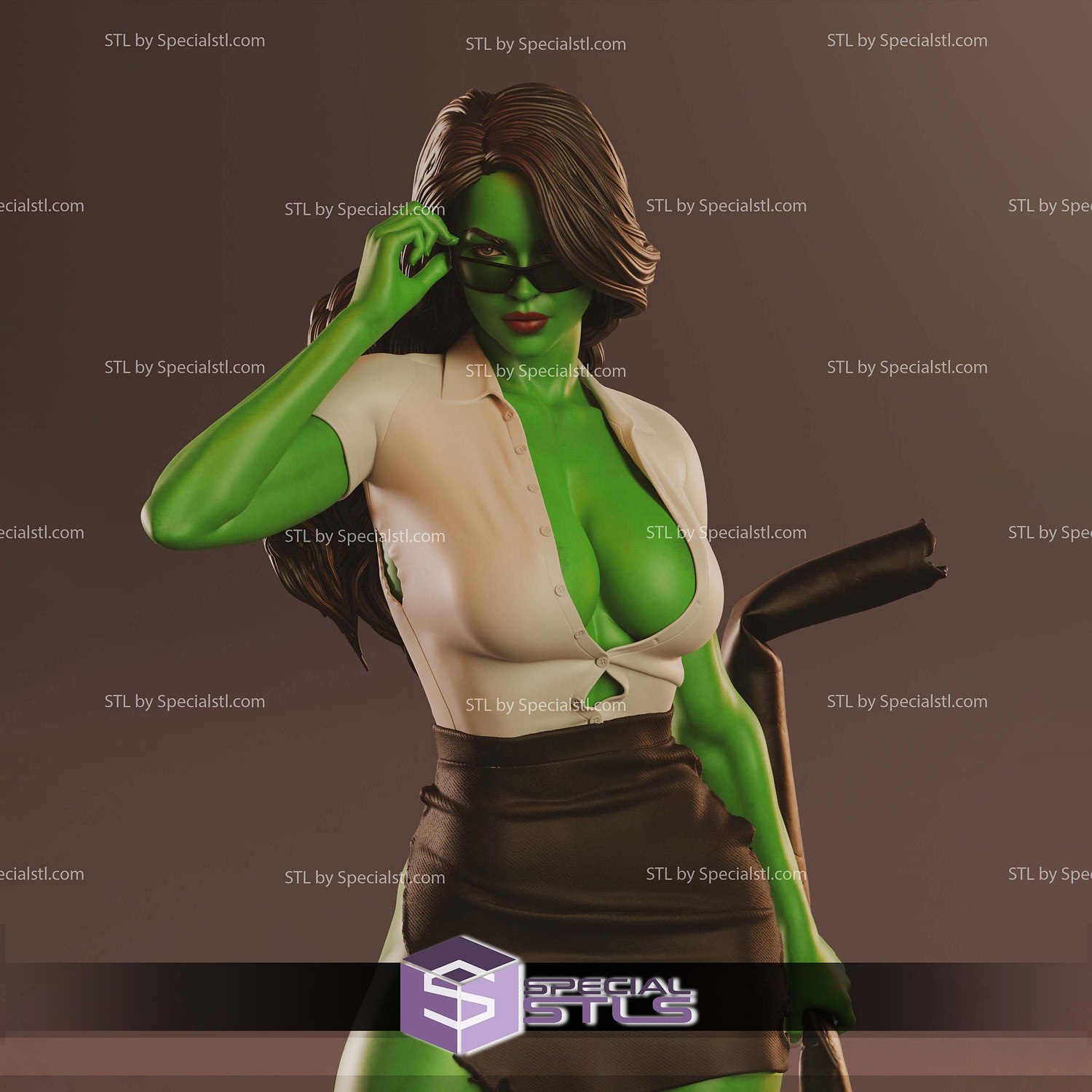 She Hulk Traffic Light 3D Printer Files STL Model — view 5