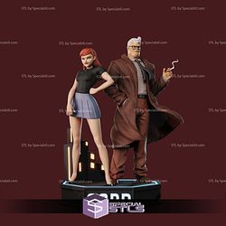 James Gordon Barbara Batgirl Animated Series 3D Printer Files STL Model