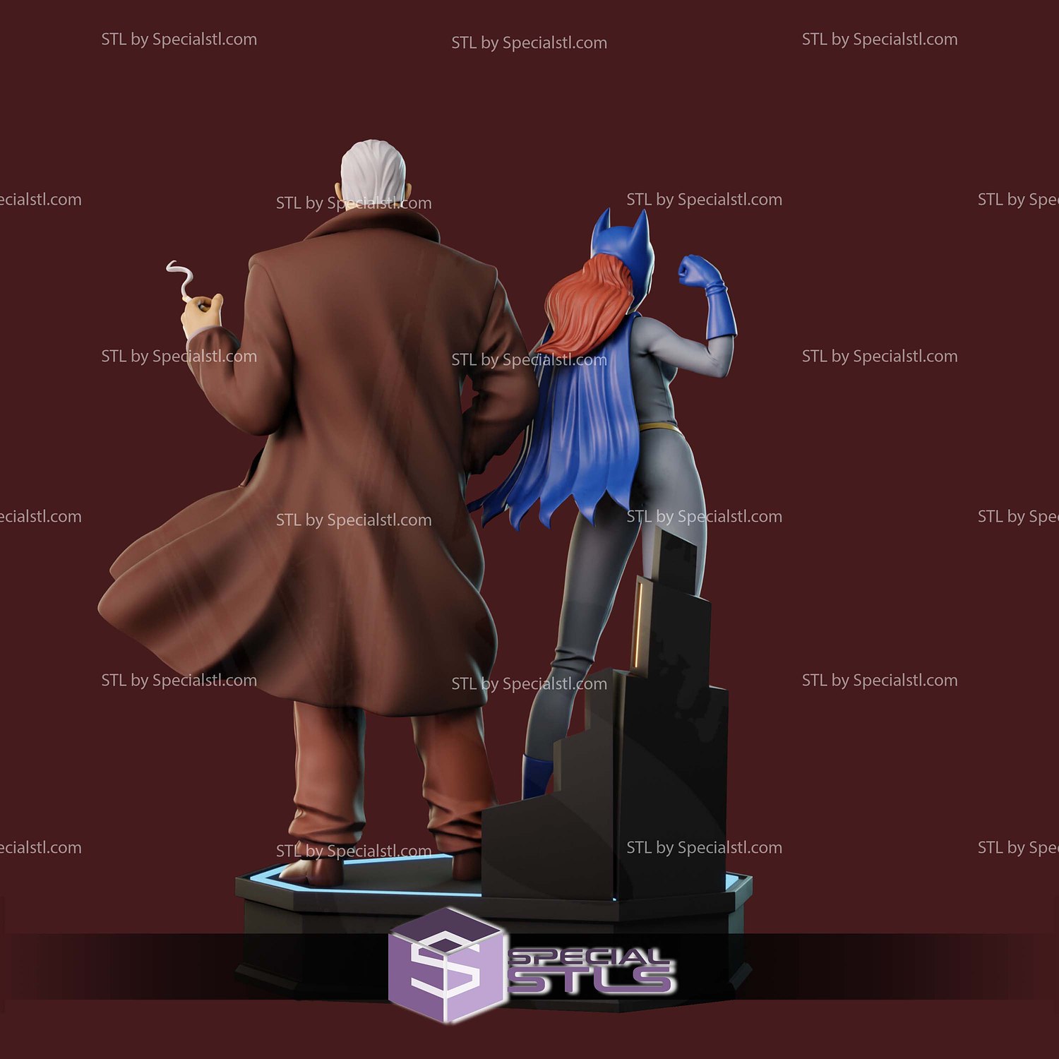 James Gordon Barbara Batgirl Animated Series 3D Printer Files STL Model — view 3
