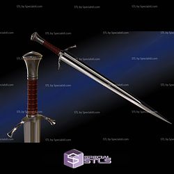 Cosplay STL Files Boromir Sword LOTR 3D Model
