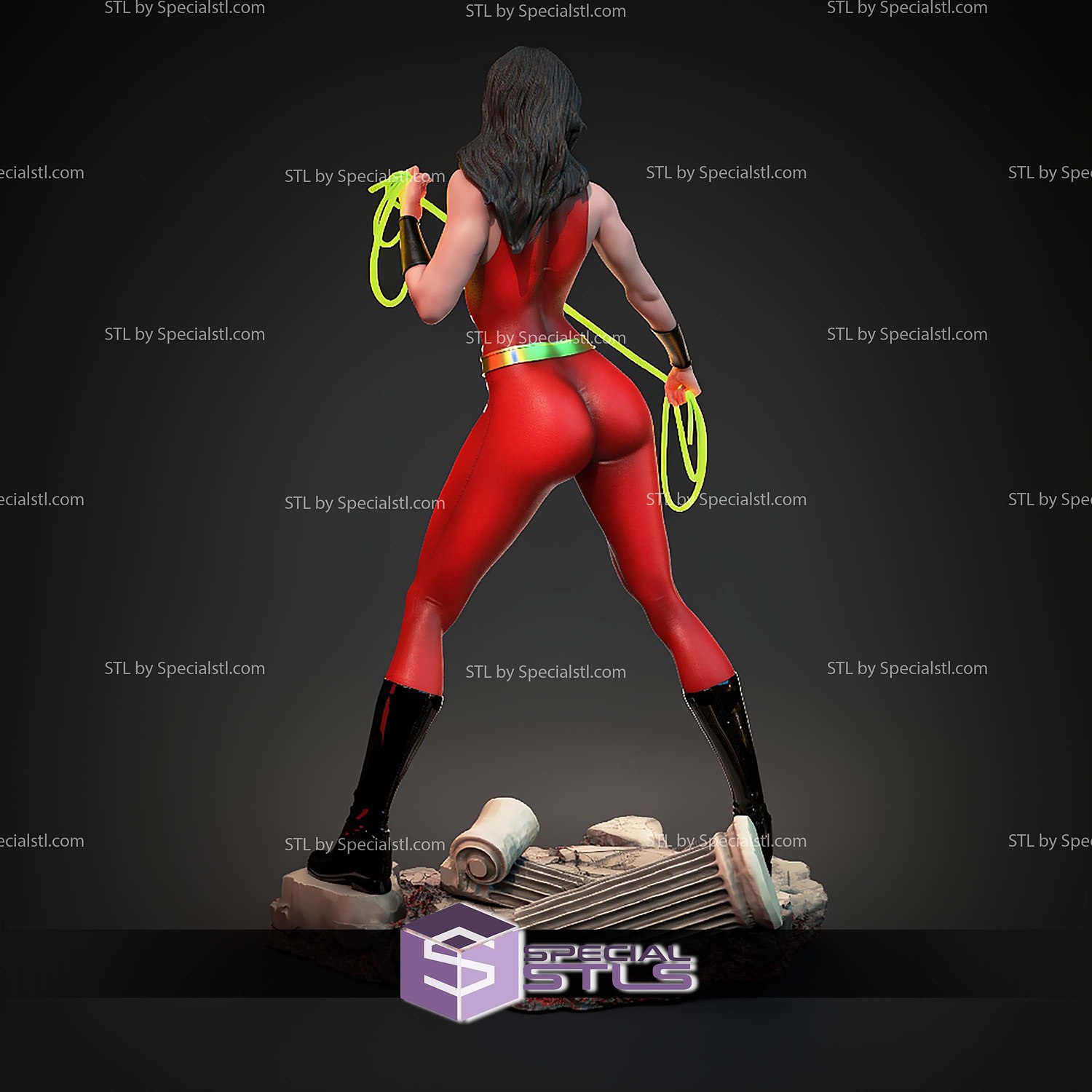 Wonder Girl DC Hero STL Files 3D Model — view 7