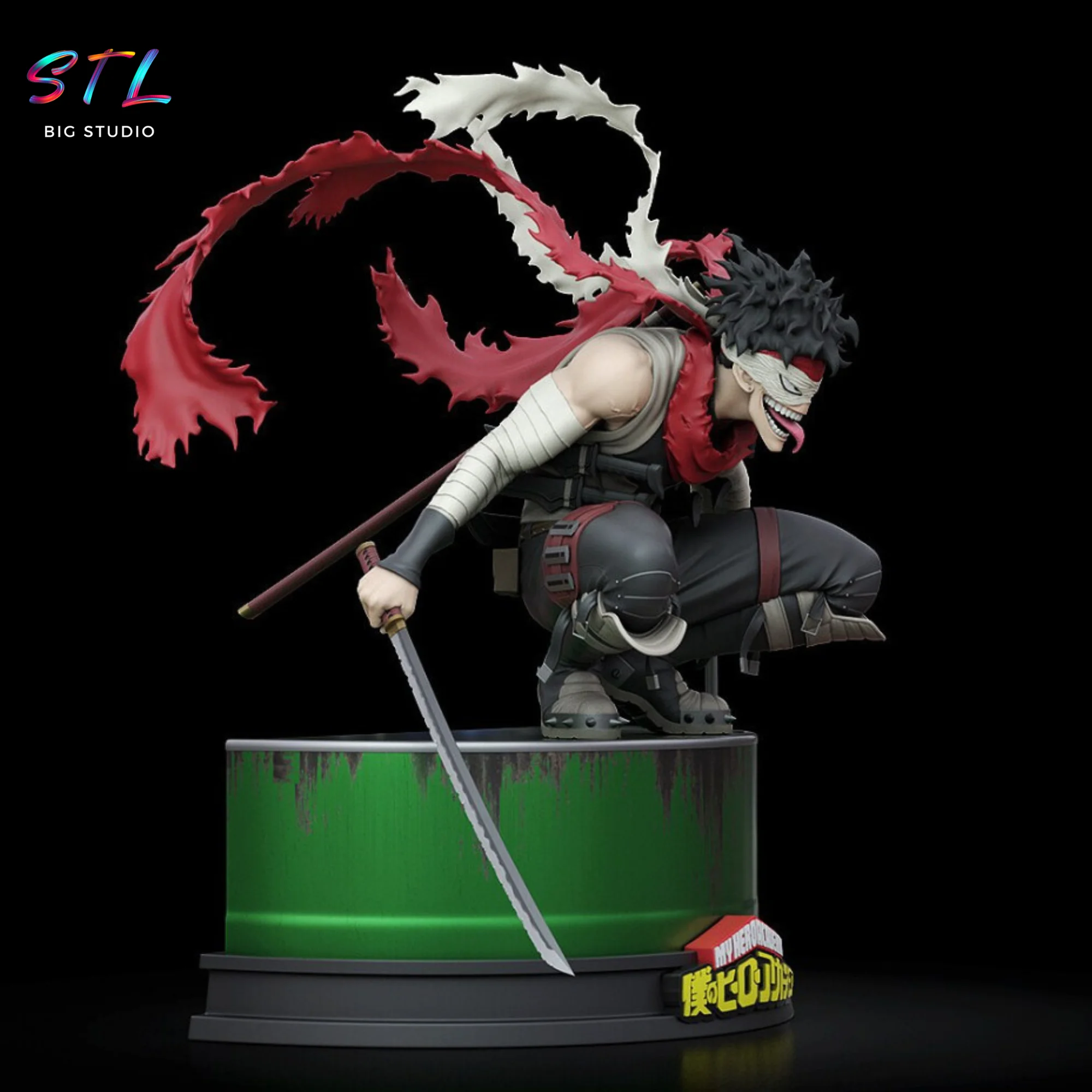 Stain STL (Chizome Akaguro) | My Hero Academia | 3D Printable Figure Model — view 2