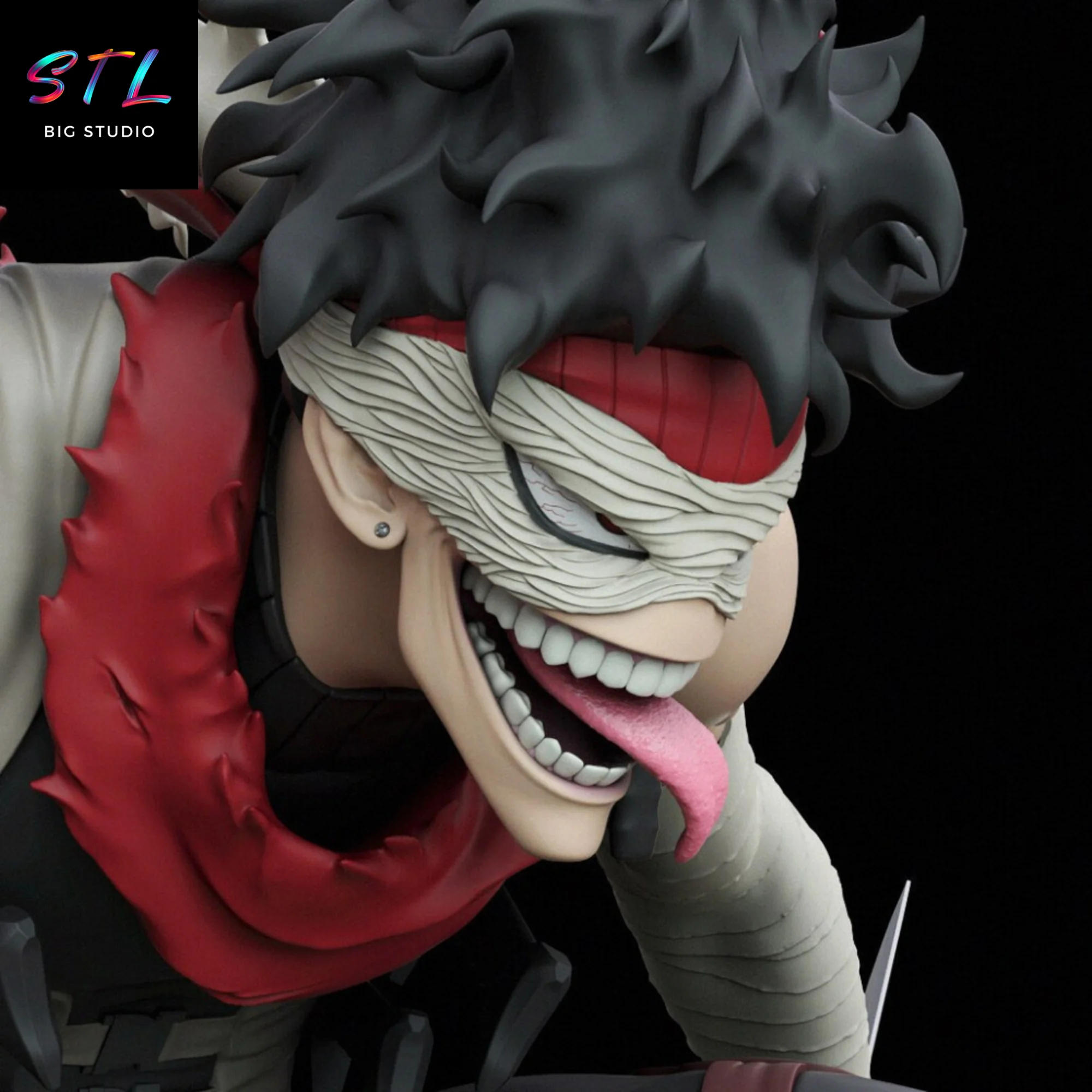 Stain STL (Chizome Akaguro) | My Hero Academia | 3D Printable Figure Model — view 4