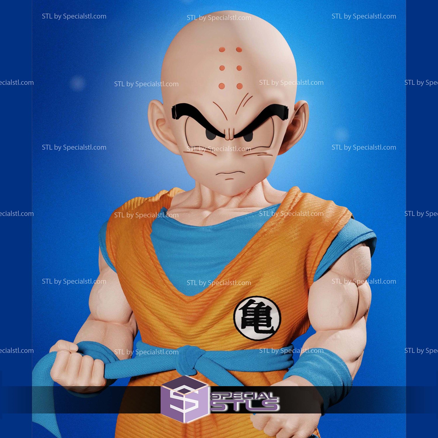 Krillin Z Warrior V2 3D Printer Files STL Model — view 2