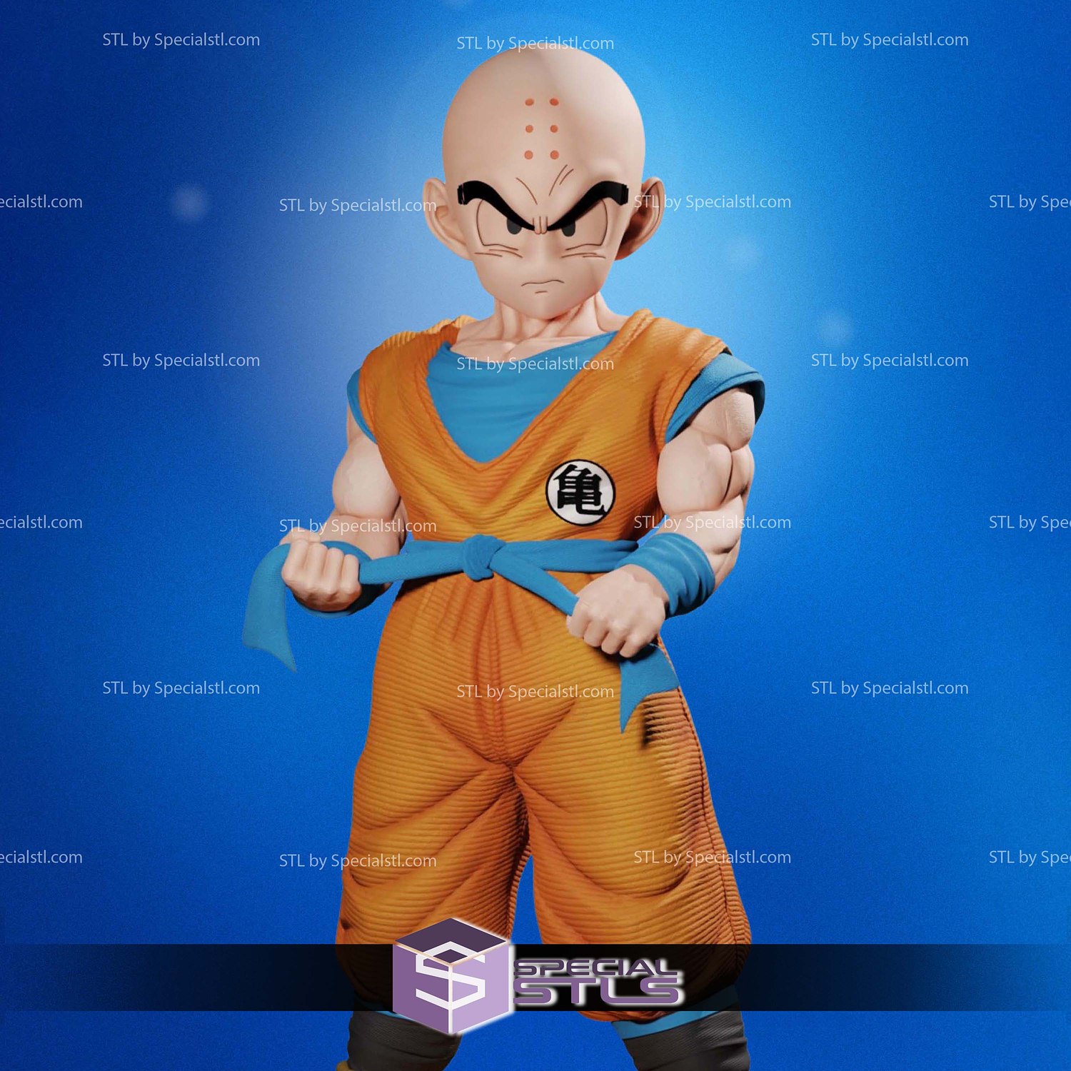 Krillin Z Warrior V2 3D Printer Files STL Model — view 3