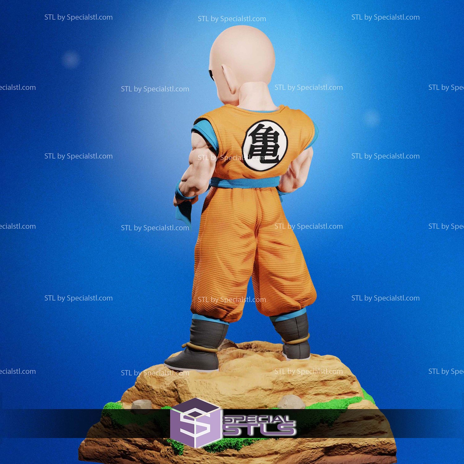 Krillin Z Warrior V2 3D Printer Files STL Model — view 4