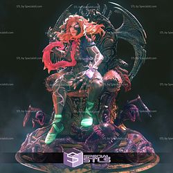 Gwen Venomized Gwenom Throne STL Files 3D Model
