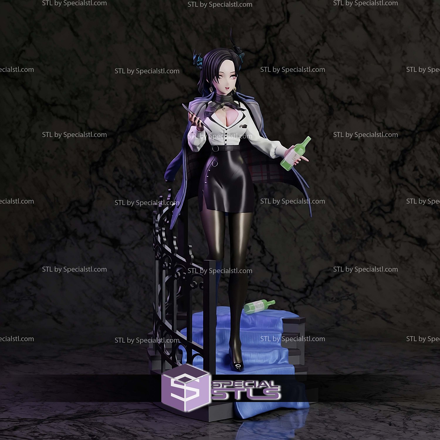 Nerissa Ravencroft Hololive V2 STL Files 3D Model — view 2
