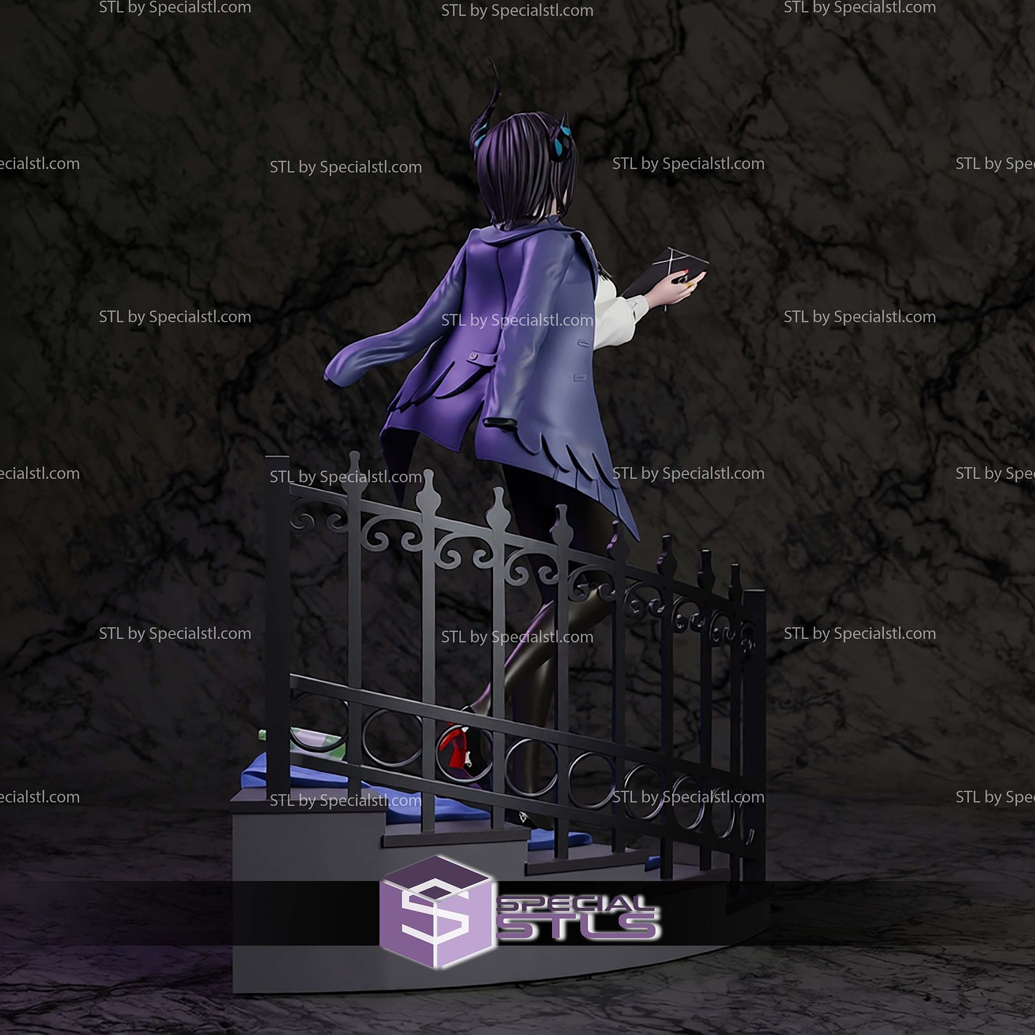 Nerissa Ravencroft Hololive V2 STL Files 3D Model — view 4