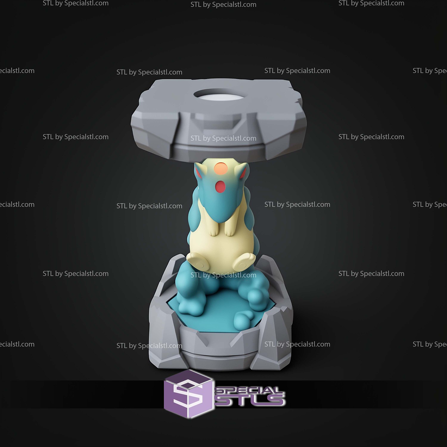Pokemon Clone Lab Colletion Quilava STL Files 3D Model — view 2
