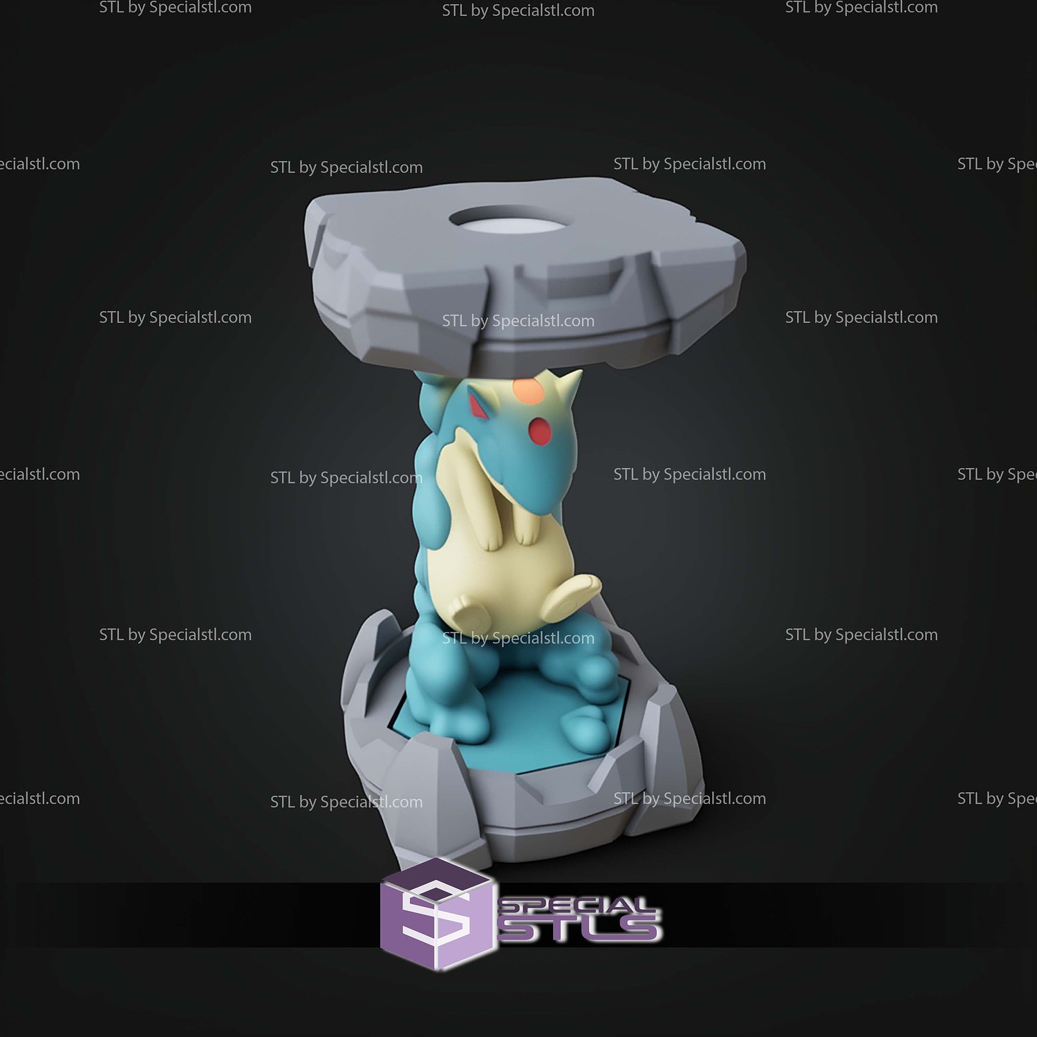 Pokemon Clone Lab Colletion Quilava STL Files 3D Model — view 3