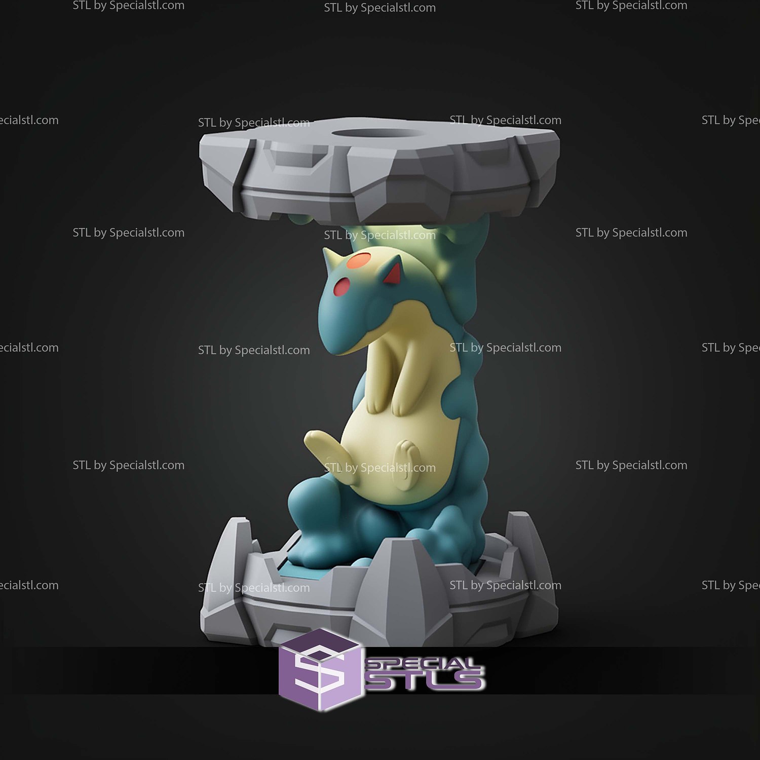 Pokemon Clone Lab Colletion Quilava STL Files 3D Model — view 4