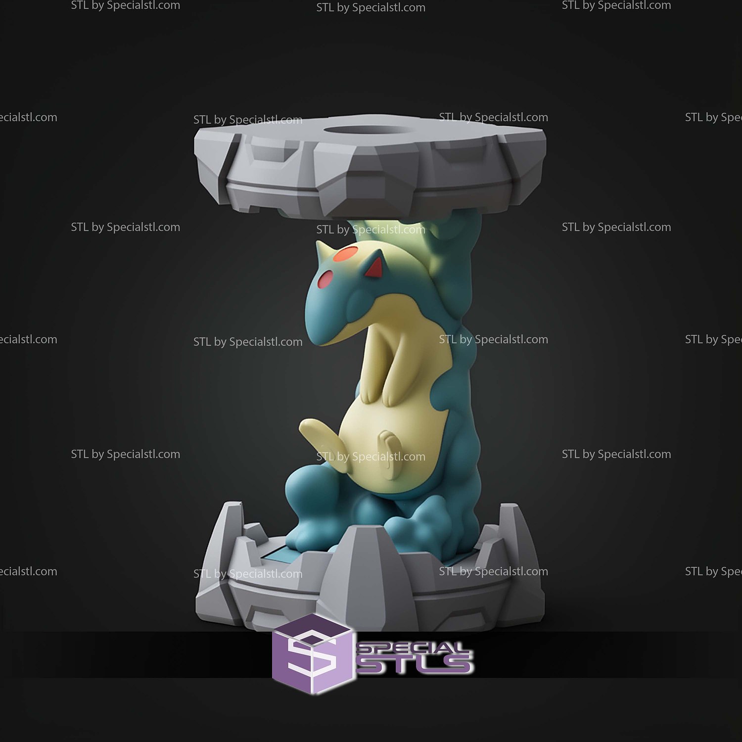 Pokemon Clone Lab Colletion Quilava STL Files 3D Model — view 7
