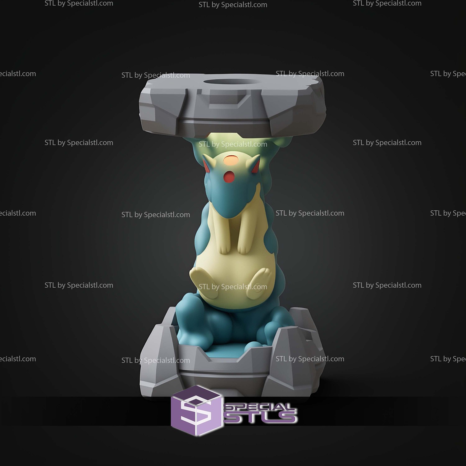 Pokemon Clone Lab Colletion Quilava STL Files 3D Model — view 8