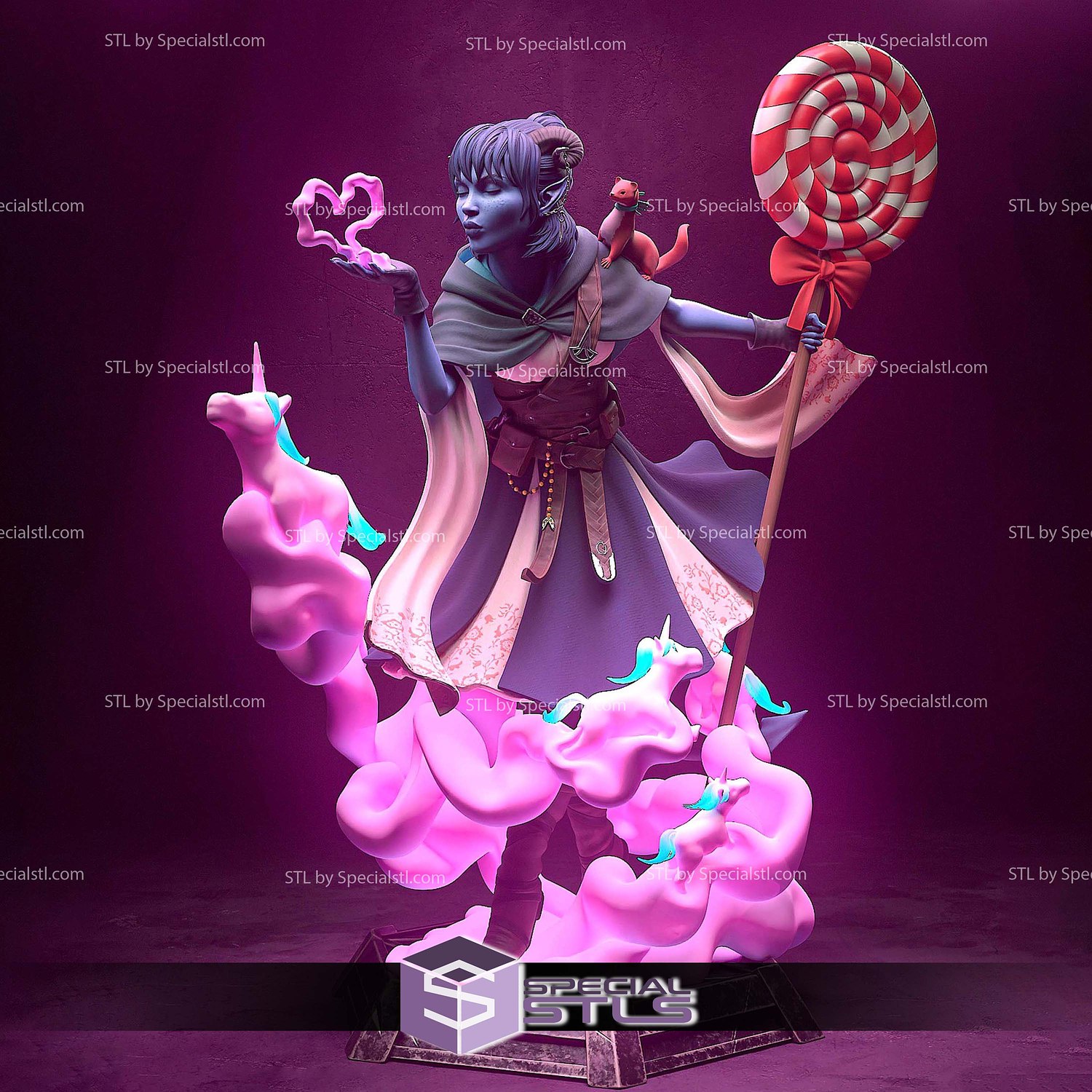 Jester Critical Role 3D Print Files STL Model — view 2