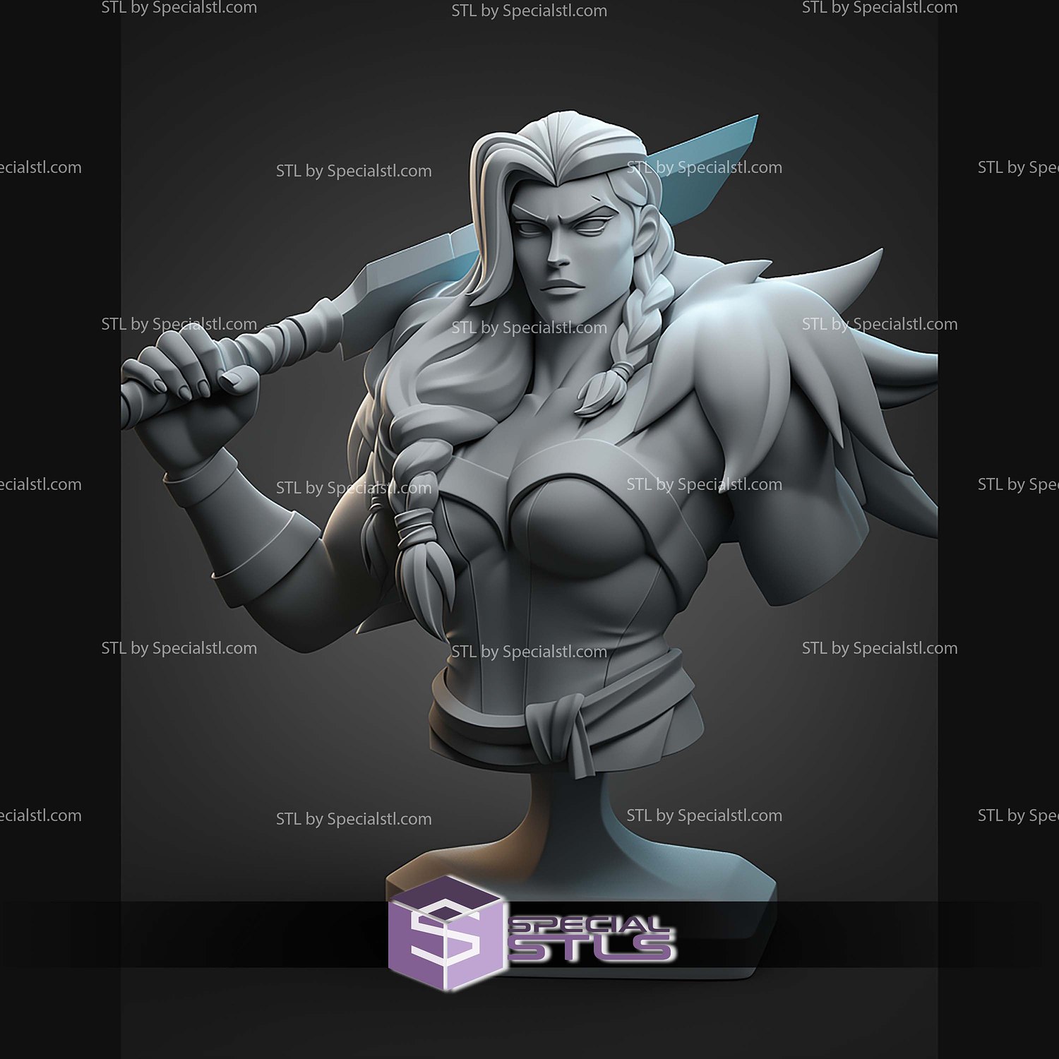Yasha Nydoorin Bust 110mm STL Files 3D Model — view 2
