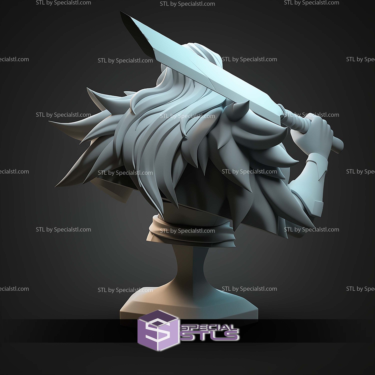 Yasha Nydoorin Bust 110mm STL Files 3D Model — view 4