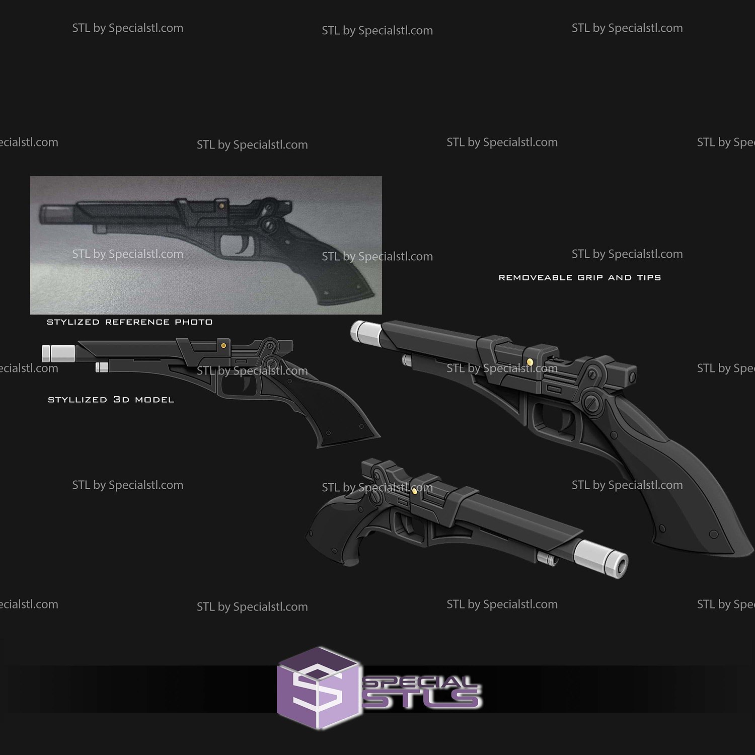 Cosplay STL Files Nan Blaster Starwars 3D Model — view 2