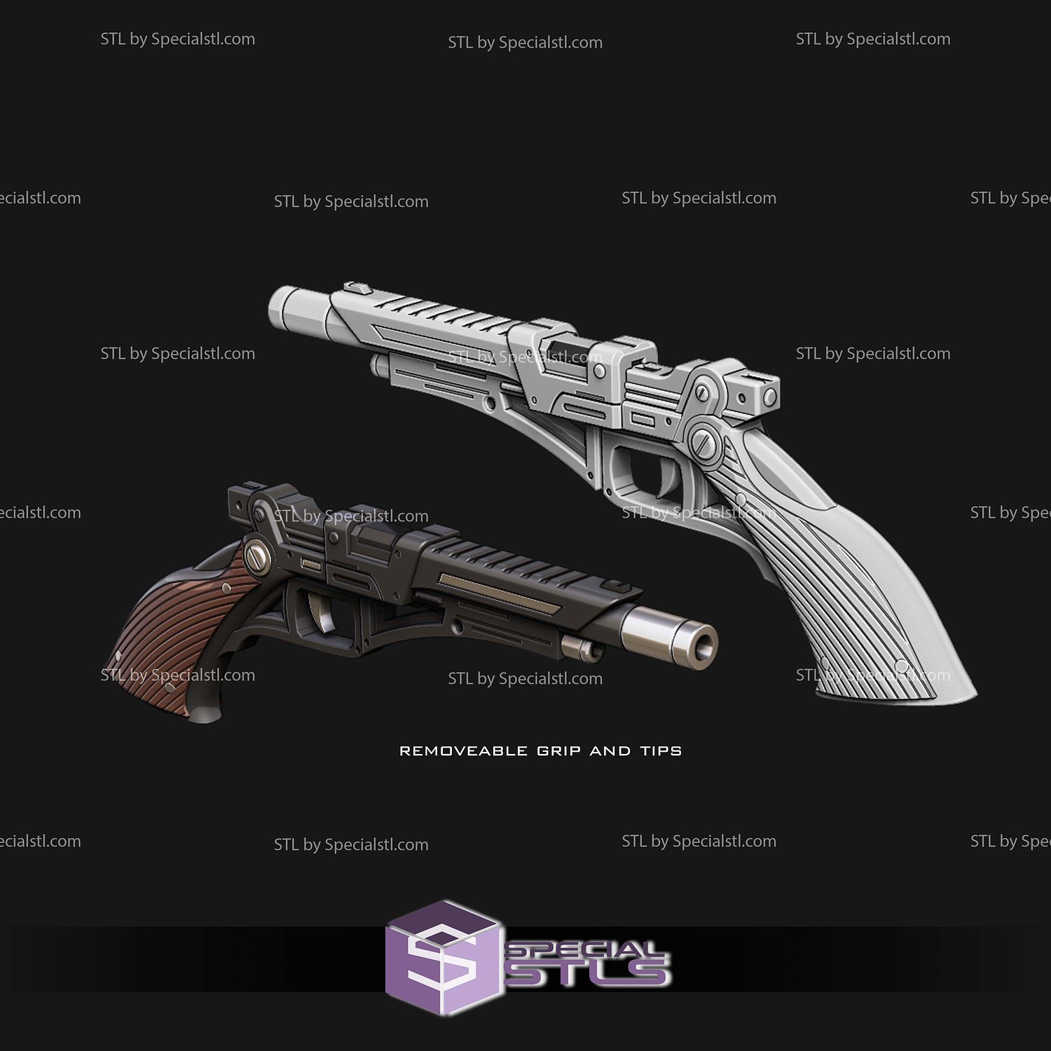 Cosplay STL Files Nan Blaster Starwars 3D Model — view 3