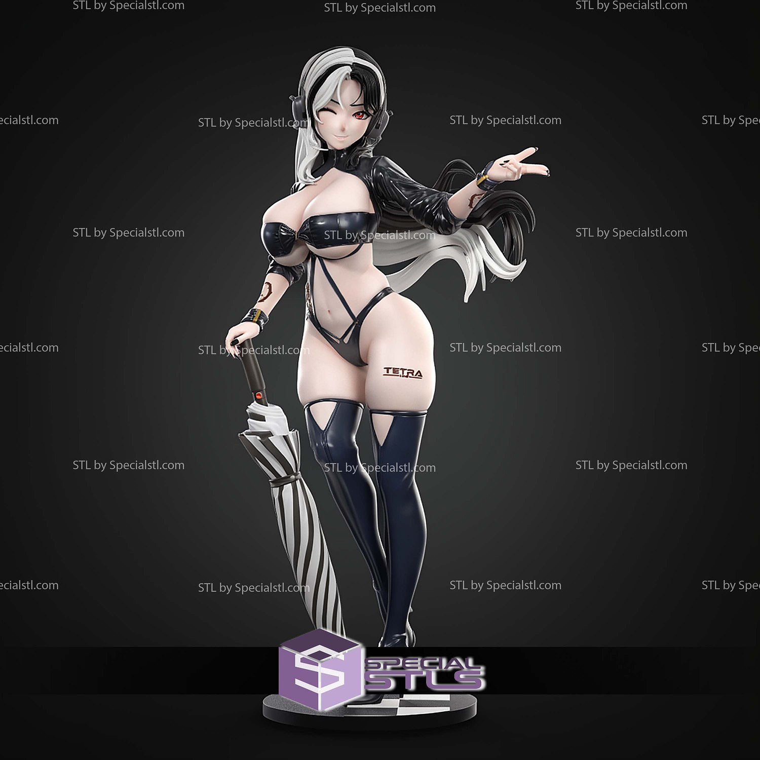 Rosanna Race Queen Nikke 250mm STL Files 3D Model — view 4