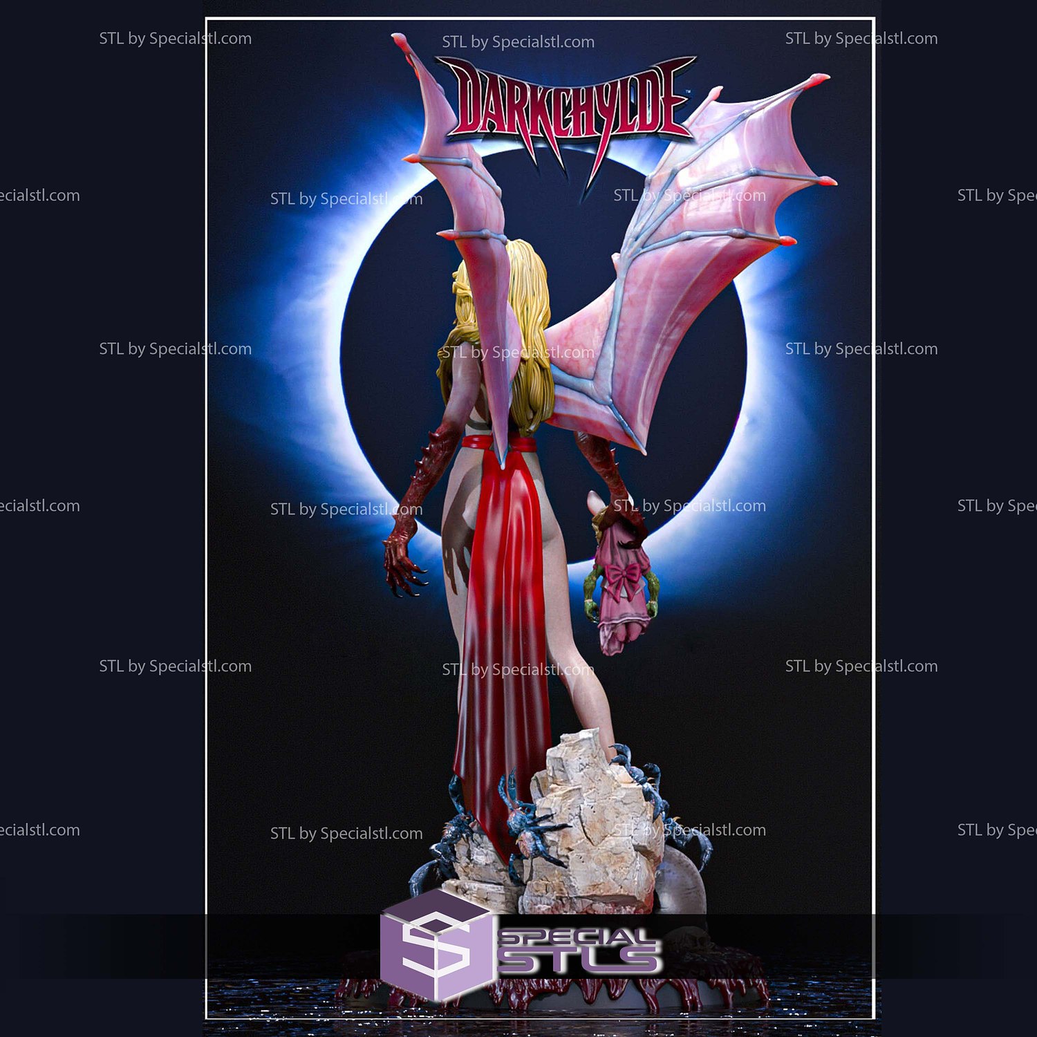 Ariel Chylde Darkchylde 3D Printer Files STL Model — view 3