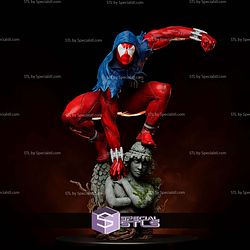 Scarlet Spider Action Pose STL Files 3D Model