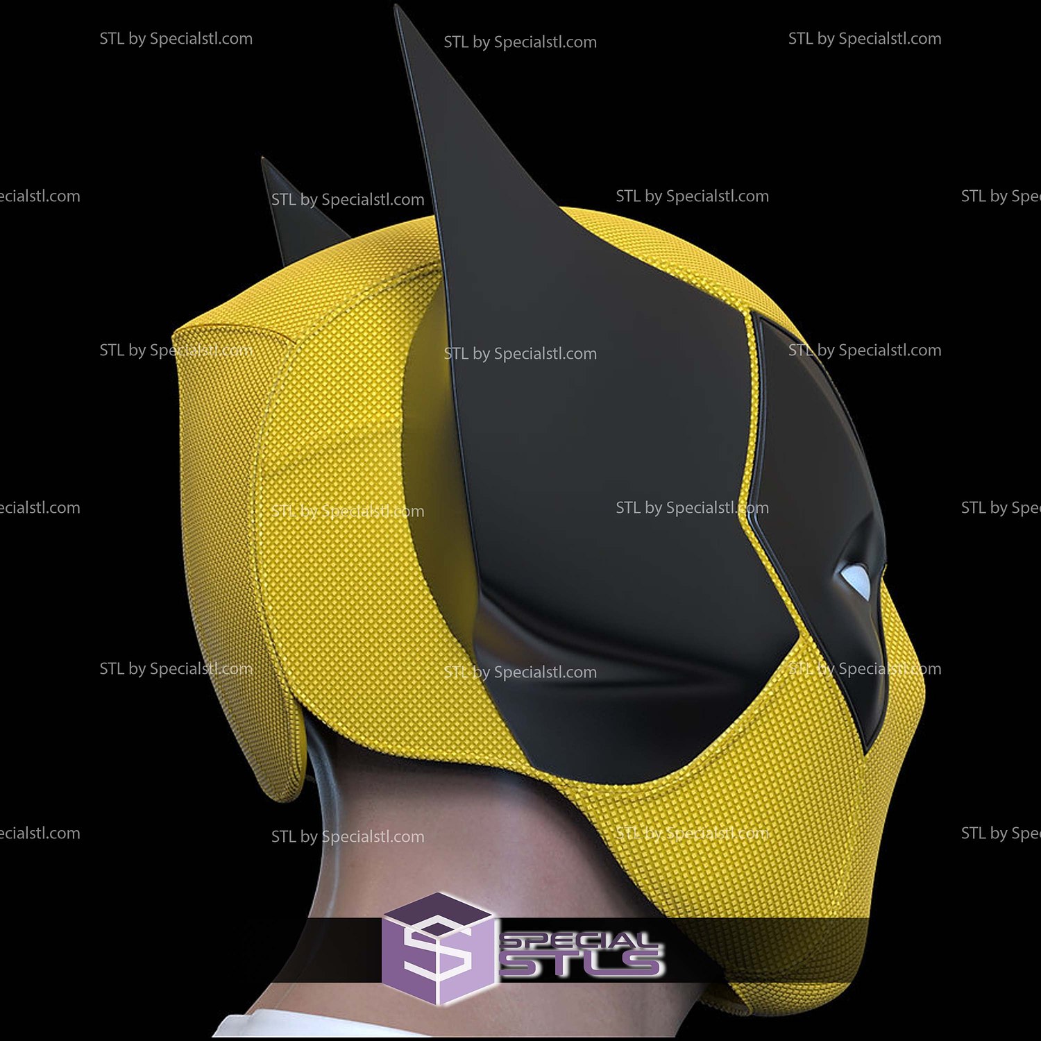 Cosplay STL Files Deadpool 3 Poolverine Helmet Movie Version 3D Model — view 2