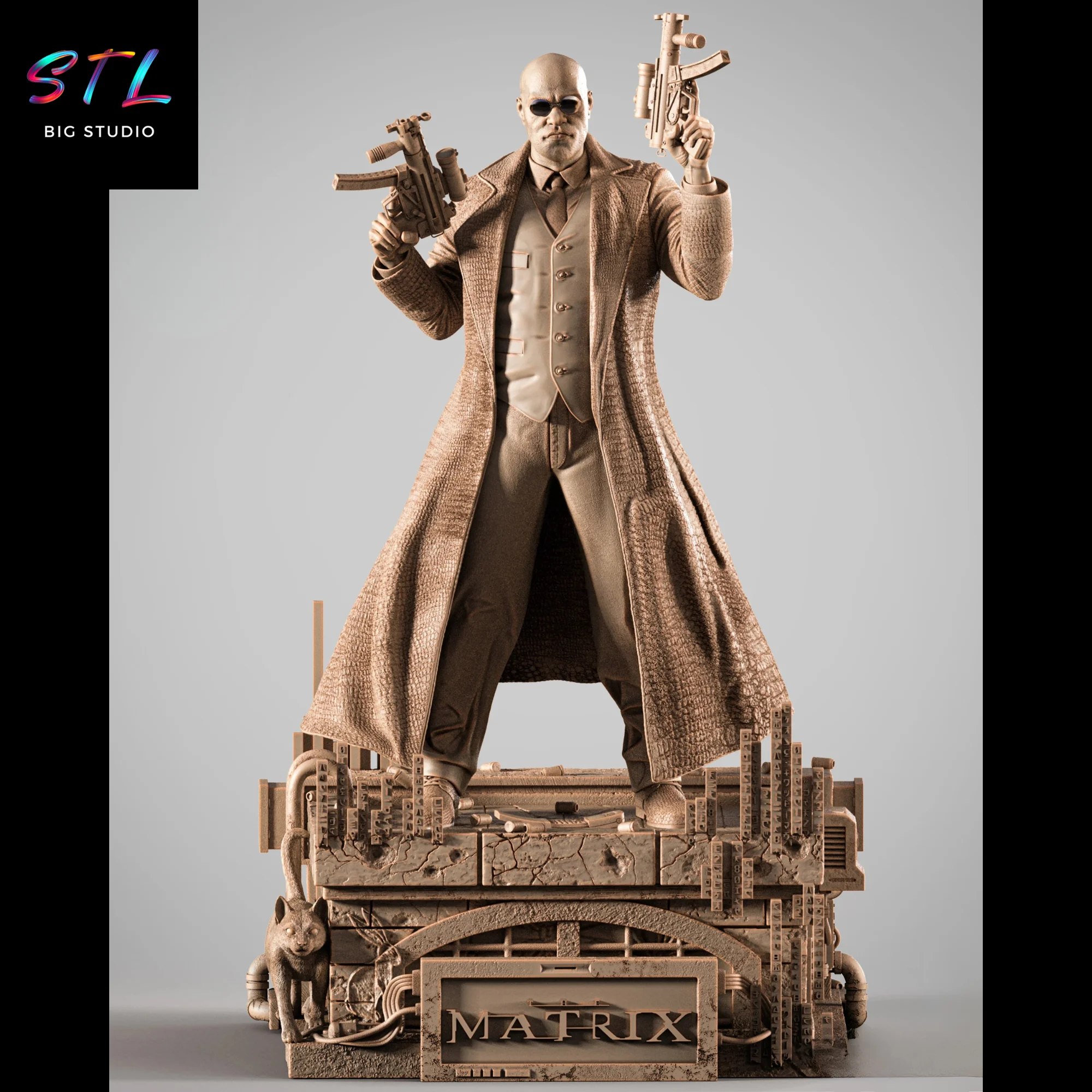 Morpheus STL | The Matrix | 3D Printable Figure Model