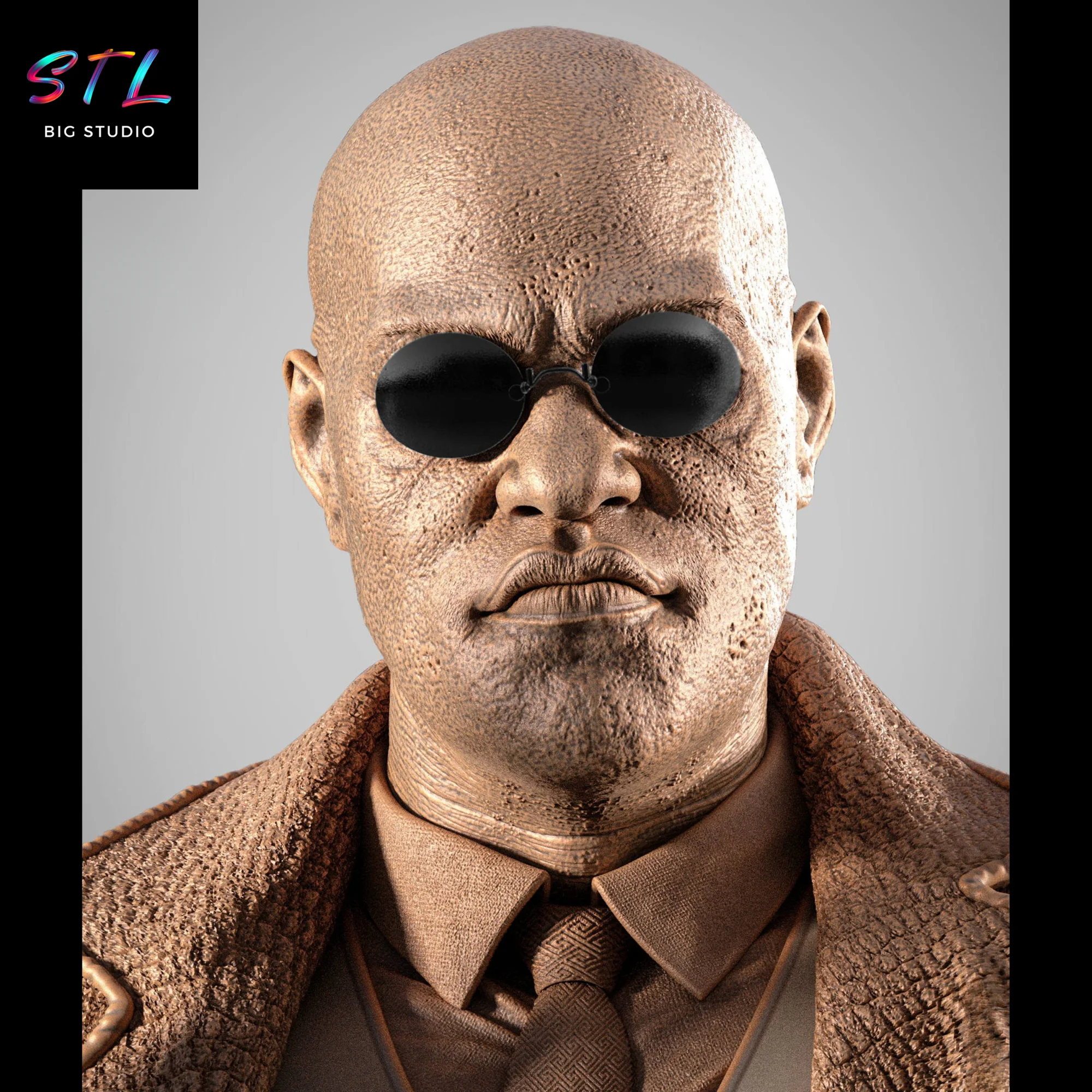 Morpheus STL | The Matrix | 3D Printable Figure Model — view 4
