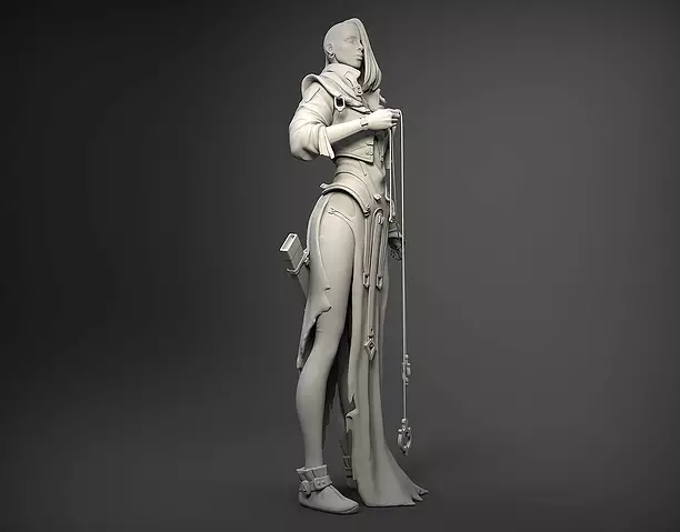 Fantasy Female Character 3D print STL Model